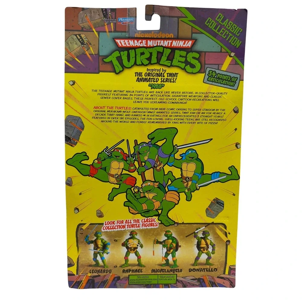 Playmates Teenage Mutant Ninja Turtles TMNT Classic Collection Leonardo Figure